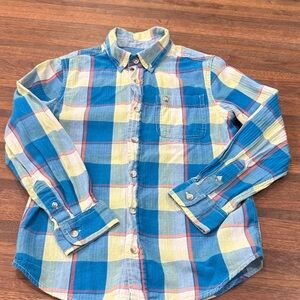 Cat & Jack Vibrant Plaid Button-Down Shirt